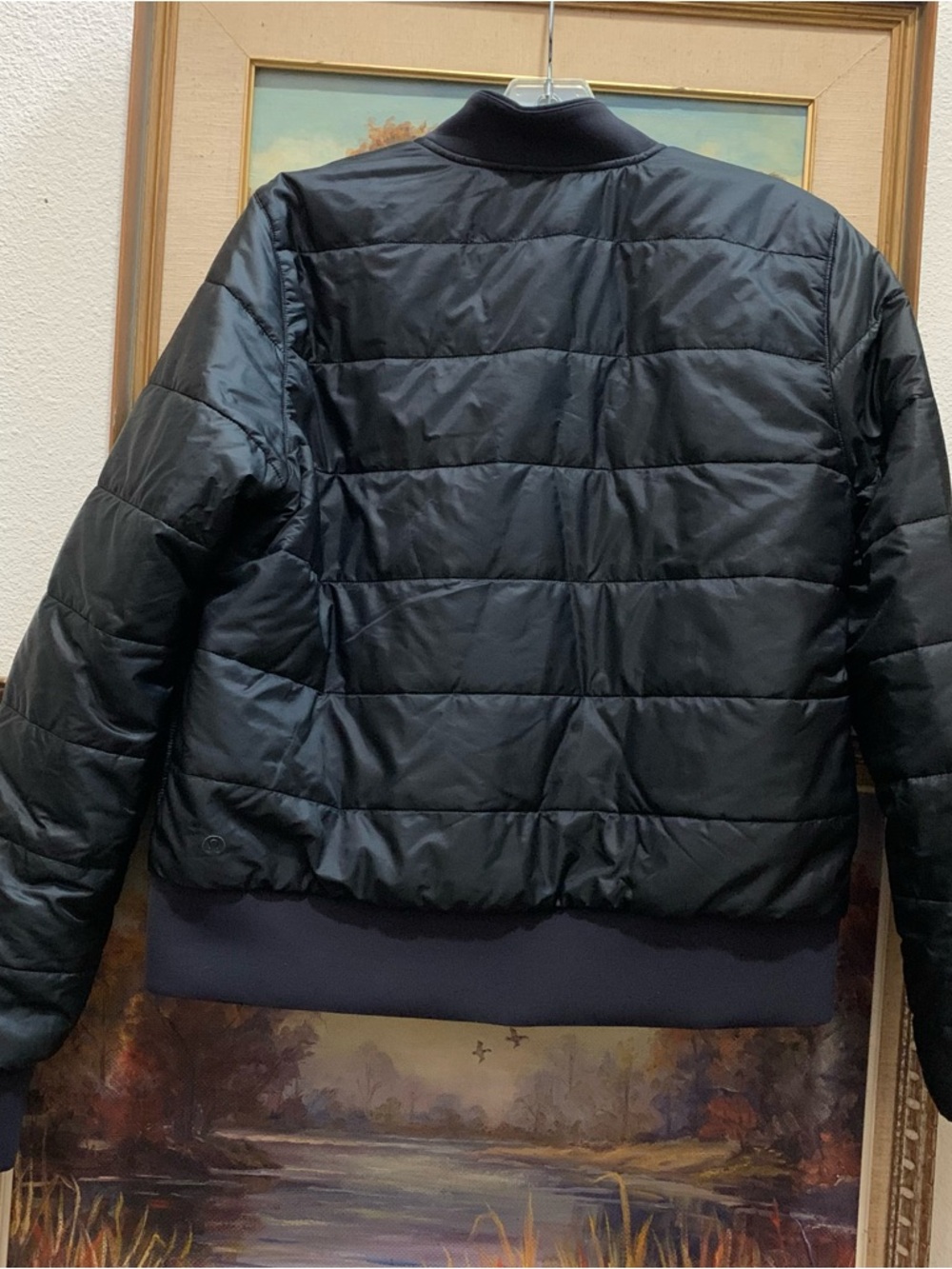 Lululemon reversible bomber/athletic jacket black - Picture 10 of 14